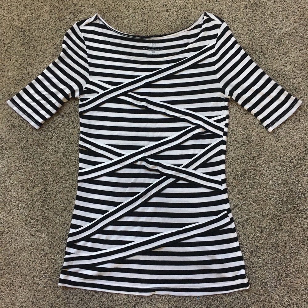New York & Company Striped Shirt